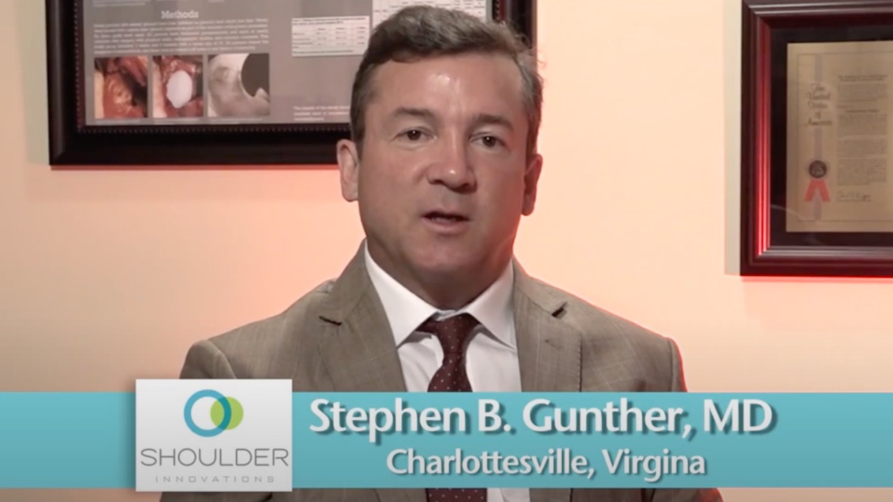 Dr. Stephen Gunther, MD Shoulder Innovations Video Poster Image