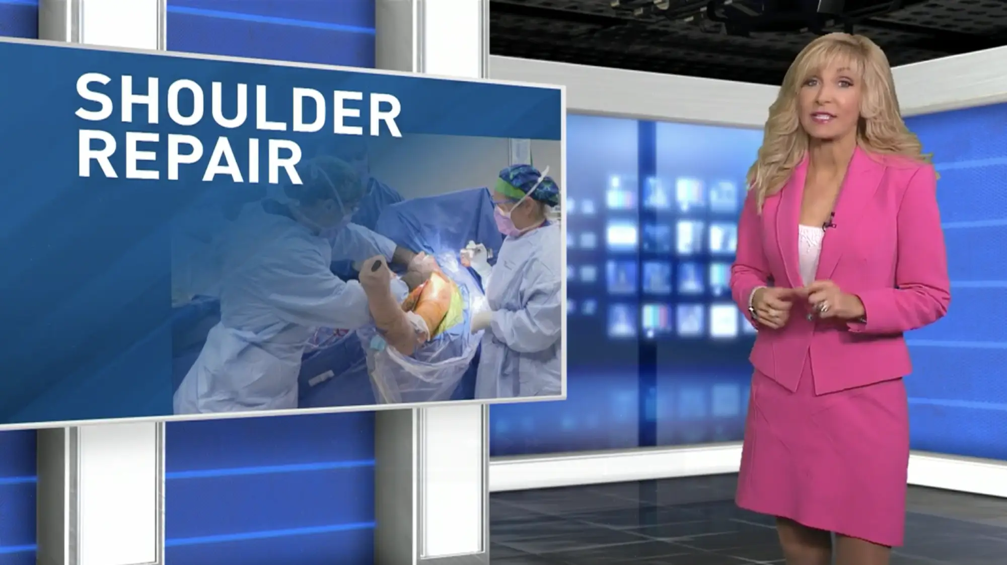 Cincinnati Local 12 News featuring a reverse shoulder replacement procedure performed by Dr. Brandon Kohrs.