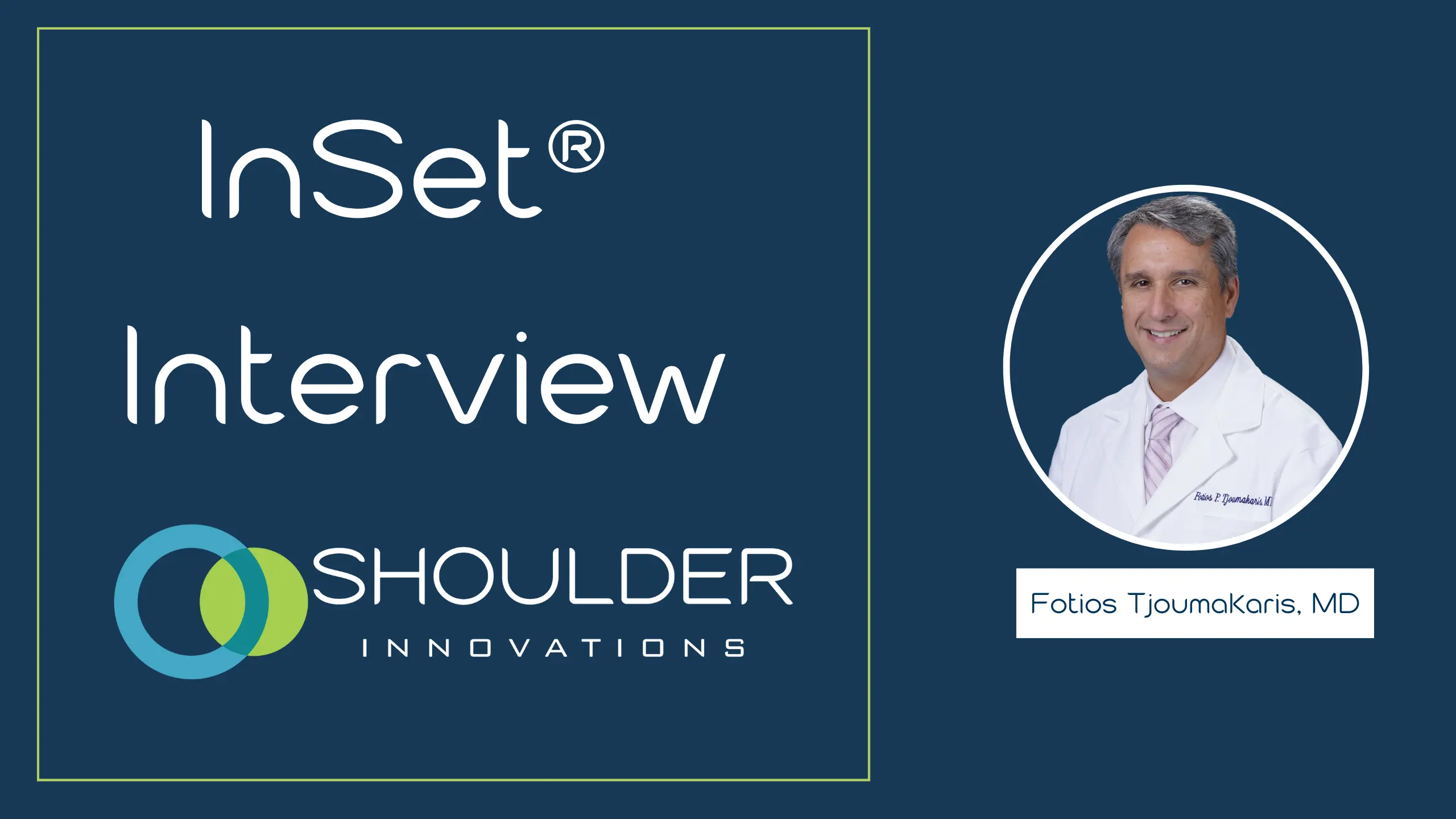 Shoulder Innovations interview with Dr. Fotios Tjoumakaris