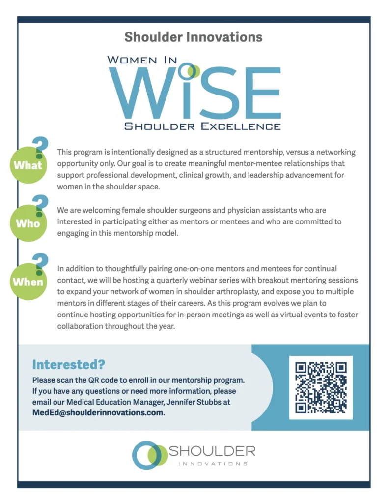 WISE - Women in Shoulder Excellence program information